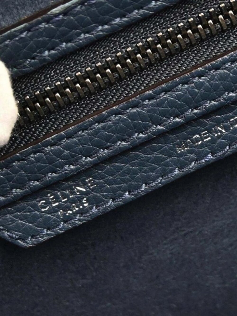 Celine Navy Mini Luggage Tote Bag F-AT-0183 F-PA-0193 196989 - Picture 14 of 14